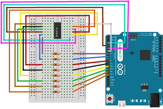 Picture of arduino circuit