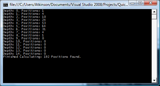 program output