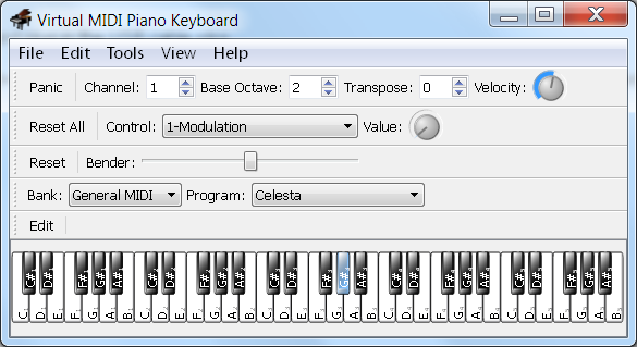 VMPK MIDI settings